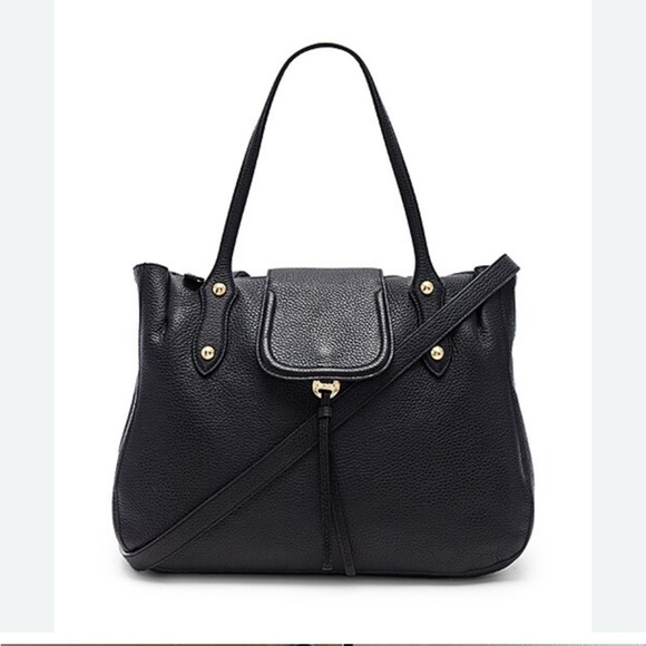 Elegant Black Leather Tote Bag - Picture 1 of 6